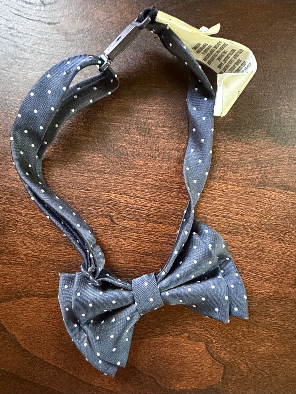 The Children's Place Navy Polka Dot Pre-Tied Bow Tie
